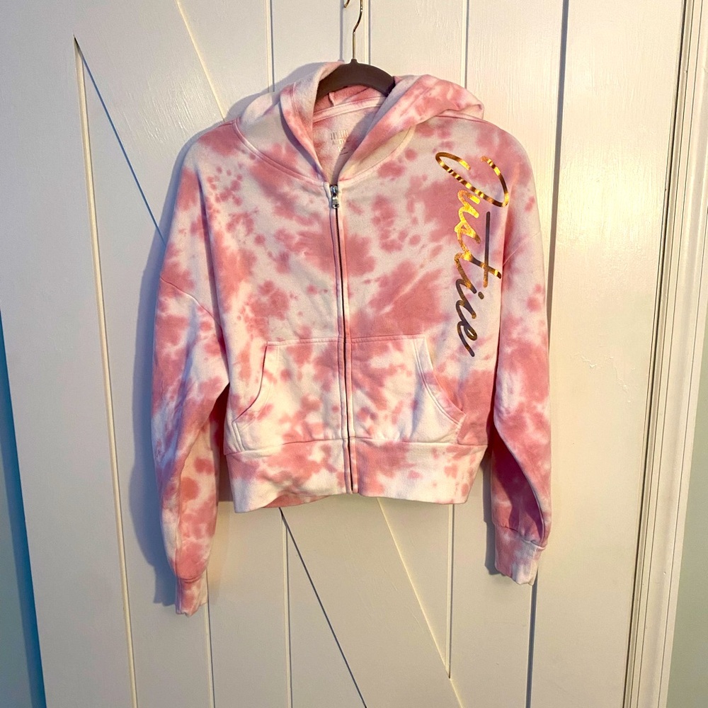 Justice Zip up hoodie